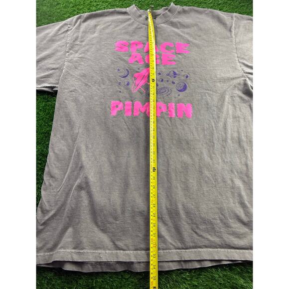 Shaka Wear 3XL Space Age Pimpin Graphic Tee Gray Super Heavy Cotton Streetwear - Picture 7 of 8